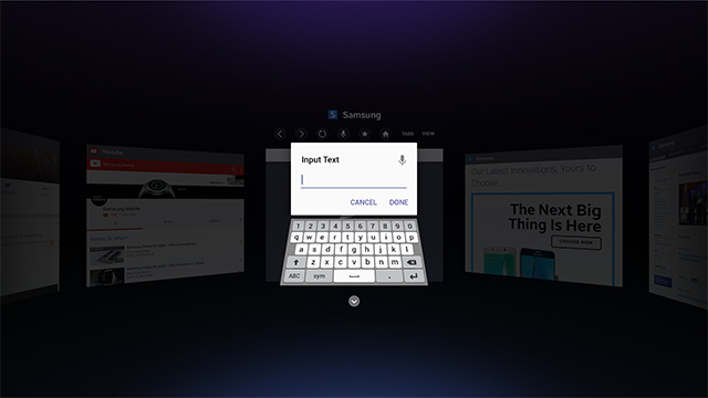 Web Browser for Gear VR