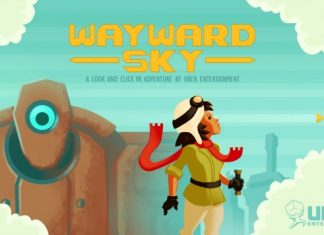 wayward sky title screen